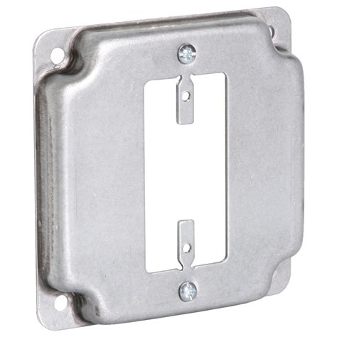 raco 1 gang square metal electrical box cover|raco electrical box mounting brackets.